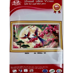 Tranh thêu kín Phong cảnh mùa xuân VS8254, kích thước 90 x 50 cm
