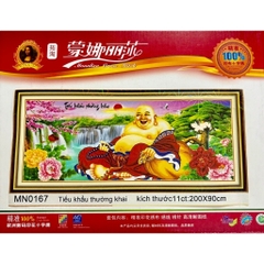 Tranh thêu kín Phật di lặc MN0167, MN0166, MN0165