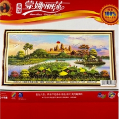 Tranh thêu kín Phong cảnh xinh đẹp EDB154, KÍCH THƯỚC 150x70 cm