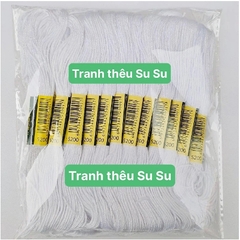 [HCM] 1 tép chỉ thêu cotton mã B5200, ECRU, BLANCE, mã chỉ từ 970 đến 996