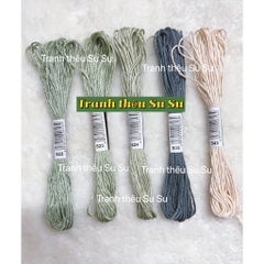 [HCM] 1 tép chỉ thêu cotton theo mã theo hệ DMC, mã từ 500 đến 598