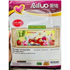 Tranh thêu chữ thập Phật di lặc AL53417, tranh thêu 3D, kích thước 91 x 42 cm