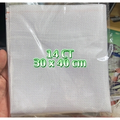Vải aida thêu tranh chữ thập cho 11CT (thêu 3 sợi) và 14CT (thêu 2 sợi)