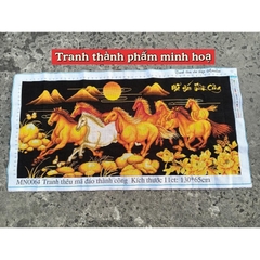Tranh thêu kín mã đáo thành công VS8162, kích thước 130 x 65 cm