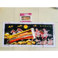 Tranh thêu 3D Mã đáo thành công LV3359, kích thước 130 x 60 cm