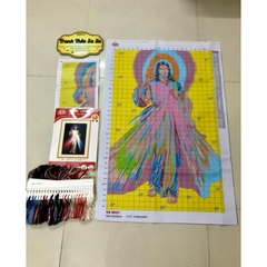 Tranh thêu kín Lòng chúa thương xót VS8057, kích thước 60 x 90 cm