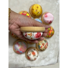 Gối cắm kim đế gỗ, đồ dùng cắm kim thêu, đồ chuyên dùng cho thêu thùa và may vá