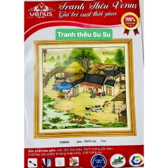 Tranh thêu kín chữ thập Quê nhà vs8065 và vs8066, kích thước 75 x 75 cm