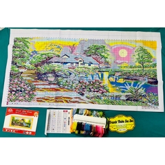 Tranh thêu kín Ngôi nhà hạnh phúc VS8004 (150 x 75 cm), VS8113 (100x55cm)