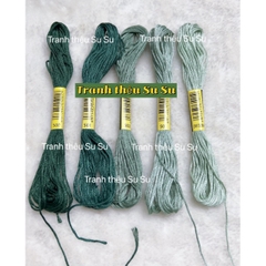 [HCM] 1 tép chỉ thêu cotton theo mã theo hệ DMC, mã từ 500 đến 598