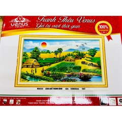 [ Hỏa tốc HCM] Tranh thêu kín Phong cảnh làng quê VS8232, kích thước 120 x 60 cm