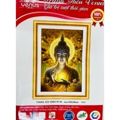 Tranh thêu kín Đức phật từ bi vs8003, kích thước 70 x 100 cm