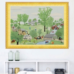 Tranh thêu kín cánh đồng Bắc Mỹ HH0983 (thêu 3 sợi), kích thước 50 x 64 cm