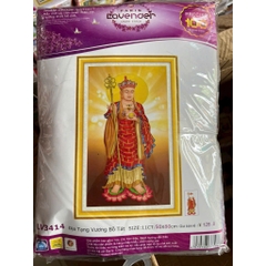 Tranh thêu chữ thập Phật địa tạng vương bồ tát LV3414, kích thước 50 x 80 cm
