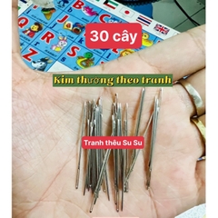 Kim thêu tranh chữ thập, kim này thường được tặng trong tranh, dễ cầm nắm, dễ thêu