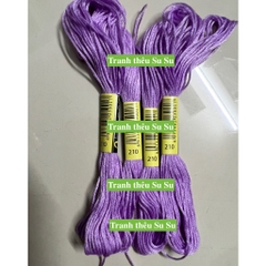 Mã từ 208 đến 225 (giá 1 tép) chỉ thêu cotton theo mã theo hệ DMC