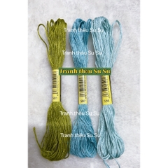 [HCM] 1 tép chỉ thêu cotton theo mã theo hệ DMC, mã từ 500 đến 598