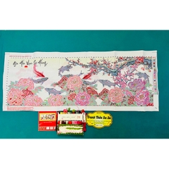 Tranh thêu chữ thập Gia hòa vạn sự hưng 223041, kích thước 136 x 53 cm