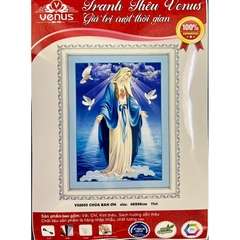 Tranh thêu kín chữ thập Đức mẹ Maria VS8005, kích thước 60 x 80cm