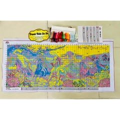 Tranh thêu kín Mã đáo thành công vs8013, vs8012, kích thước 1,3 và 1,5 mét