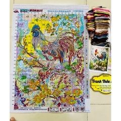 [Thêu 4 sợi] Tranh thêu kín Đại cát đại lợi 8G560, kích thước 65 x 85 cm