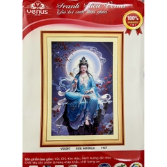 Tranh thêu kín quan âm VS8285, VS8286, VS8287, VS8288, VS8028 (kích thước 60 x 90 cm)