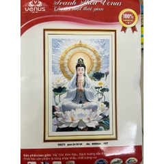 Tranh thêu kín quan âm VS8285, VS8286, VS8287, VS8288, VS8028 (kích thước 60 x 90 cm)
