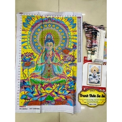 Tranh thêu kín quan âm VS8285, VS8286, VS8287, VS8288, VS8028 (kích thước 60 x 90 cm)