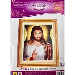 Tranh thêu chữ thập Tình yêu của chúa LV3296, LV3029