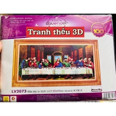 Tranh thêu chữ thập Bữa tiệc ly LV3073, kích thước 85 x 44 cm