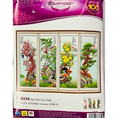 Tranh thêu chữ thập Tứ quý LV3235, LV3236, LV3266, LV3282, LV3313, LV3262