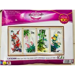 Tranh thêu chữ thập Tứ quý LV3235, LV3236, LV3266, LV3282, LV3313, LV3262