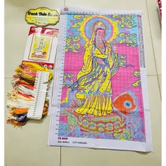 Tranh thêu kín quan âm VS8206, VS8028 kích thước 60 x 90 cm