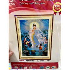 Tranh thêu kín quan âm VS8206, VS8028 kích thước 60 x 90 cm