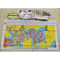 Tranh thêu kín Hoa phong lan VS8268, kích thước 110 x 55 cm