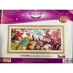 Tranh thêu Cha mẹ LV3160, LV3142, LV3061, LV (các mẫu này đều thêu 3D)
