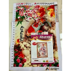 Tranh thêu chữ thập Song ngư AL53580, thêu 3D