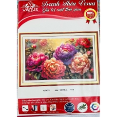 Tranh thêu kín Hoa mẫu đơn VS8101, VS8071, 6492, 8K251L