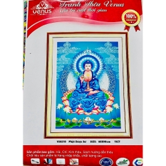 Tranh thêu kín phật Dược sư lưu ly quang dương phật VS8210, kích thước 60 x 90 cm