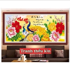 Tranh thêu kín Cha mẹ VS8035, kích thước 110x 50 cm