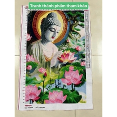 Tranh thêu kín chữ thập Phật thích ca VS8150, kích thước 60 x 90 cm