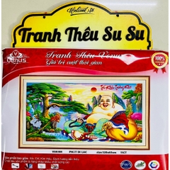 Tranh thêu kín chữ thập Phật di lặc VS8308, kích thước 120*65 cm