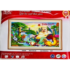 Tranh thêu kín chữ thập Phật di lặc VS8308, kích thước 120*65 cm