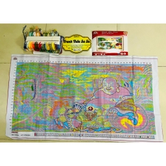 Tranh thêu kín chữ thập Phật di lặc VS8308, kích thước 120*65 cm