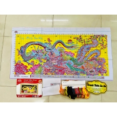 Tranh thêu kín Long phụng sum vầy vs8042, kt 120 x 60 cm