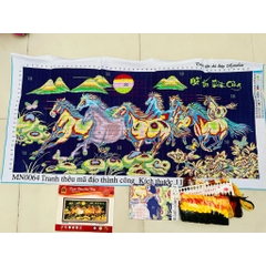 Tranh thêu kín Mã đáo thành công MN0064, kích thước 130 x 65 cm