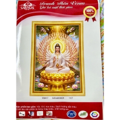 Tranh thêu kín  Phật quan âm VS8417, kích thước 60 x 90 cm