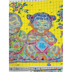 Tranh thêu kín Tiên đồng Ngọc nữ VS8376, kích thước 90 x 60 cm