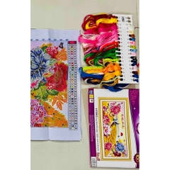 Tranh thêu kín Mã đáo thành công E150, kích thước 125x 63 cm