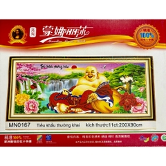 Tranh thêu kín Phật di lặc MN0167, MN0166, MN0165